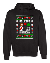 Load image into Gallery viewer, Go Jesus It's Your Birthday Ugly Sweater