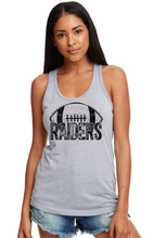 Load image into Gallery viewer, Raider Cheetah Print & Football Background - Gray