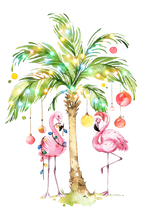 Load image into Gallery viewer, Christmas Flamingos & Palm Tree Lights