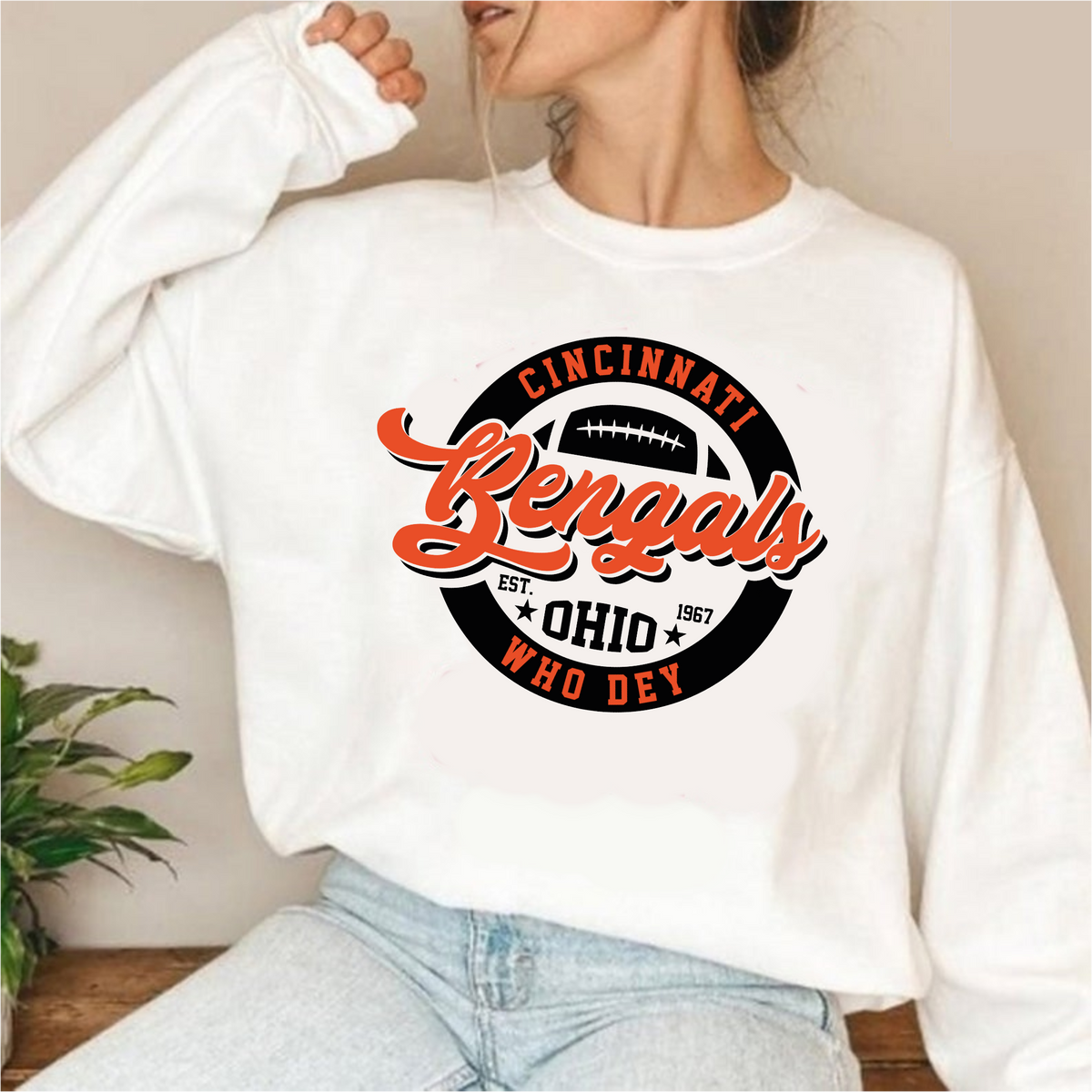 Who Dey Bengals Sweatshirt – Busy Bee Boutique