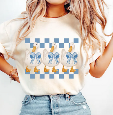 Checkered Charm Geese