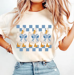 Checkered Charm Geese