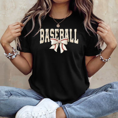 ⚾ Baseball Bow Babe T-Shirt 🎀