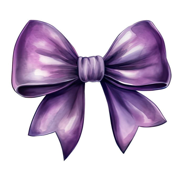 Purple Coquette Bow