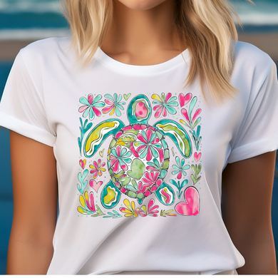 Colorful Sea Turtle Garden