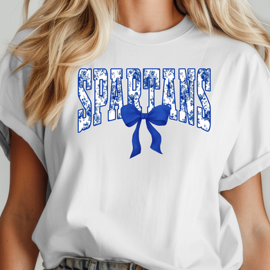 SPHS Floral Spartans Bow