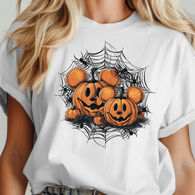 Mouse Ears Pumpkin Spiderweb