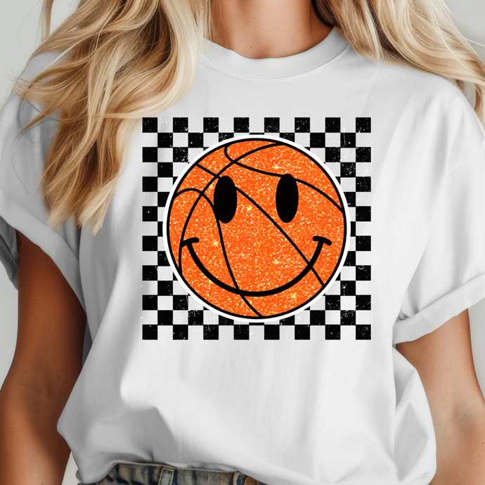 😄 Hoops Smiley Grid T-Shirt 🏁