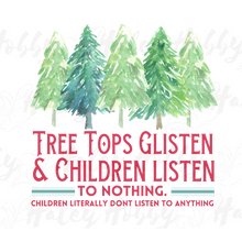 Load image into Gallery viewer, Tree Tops Glisten &amp; Children Listen To Nothing