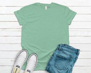 Bella Canvas 3001 Heathered Shirts - Adult Small