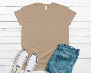 Bella Canvas 3001 Heathered Shirts - Adult Small