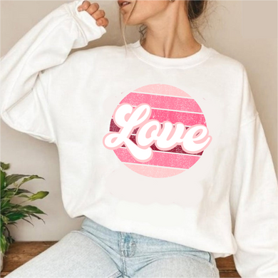 Retro Love Circle Sweatshirt