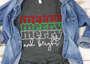 Merry, Merry, Merry & Bright Puffy